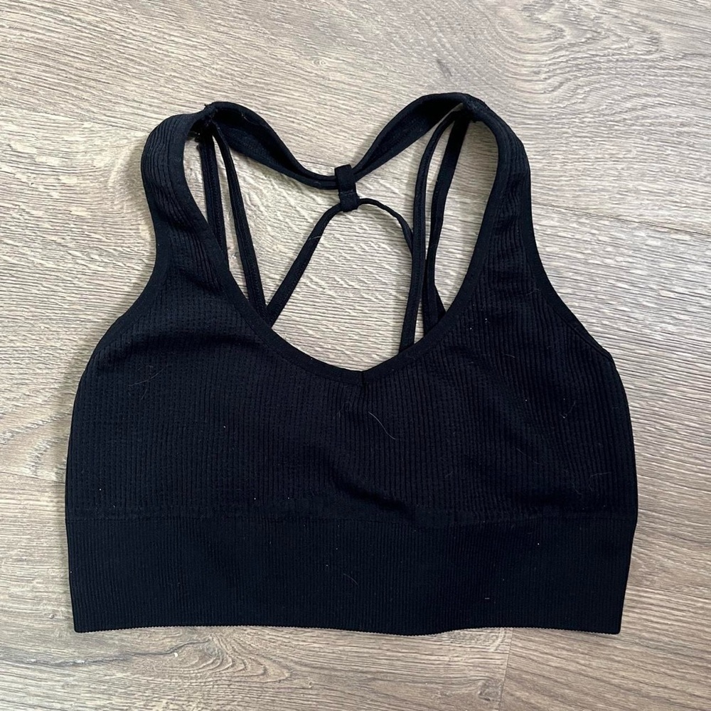 NVGTN Black Sports Bra